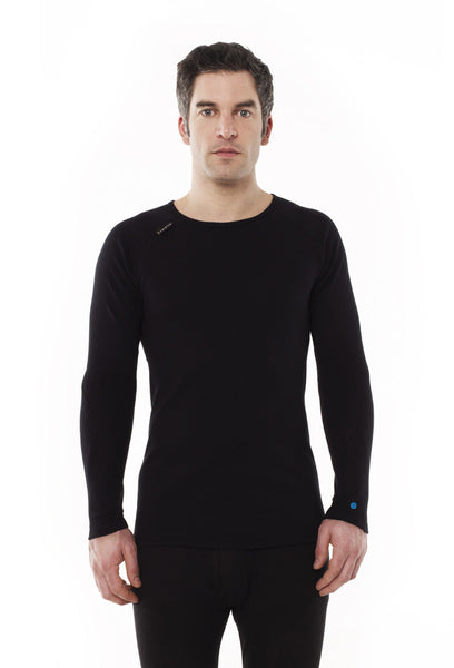 Mens Basic Crew Tee Shirt - Long Sleeve